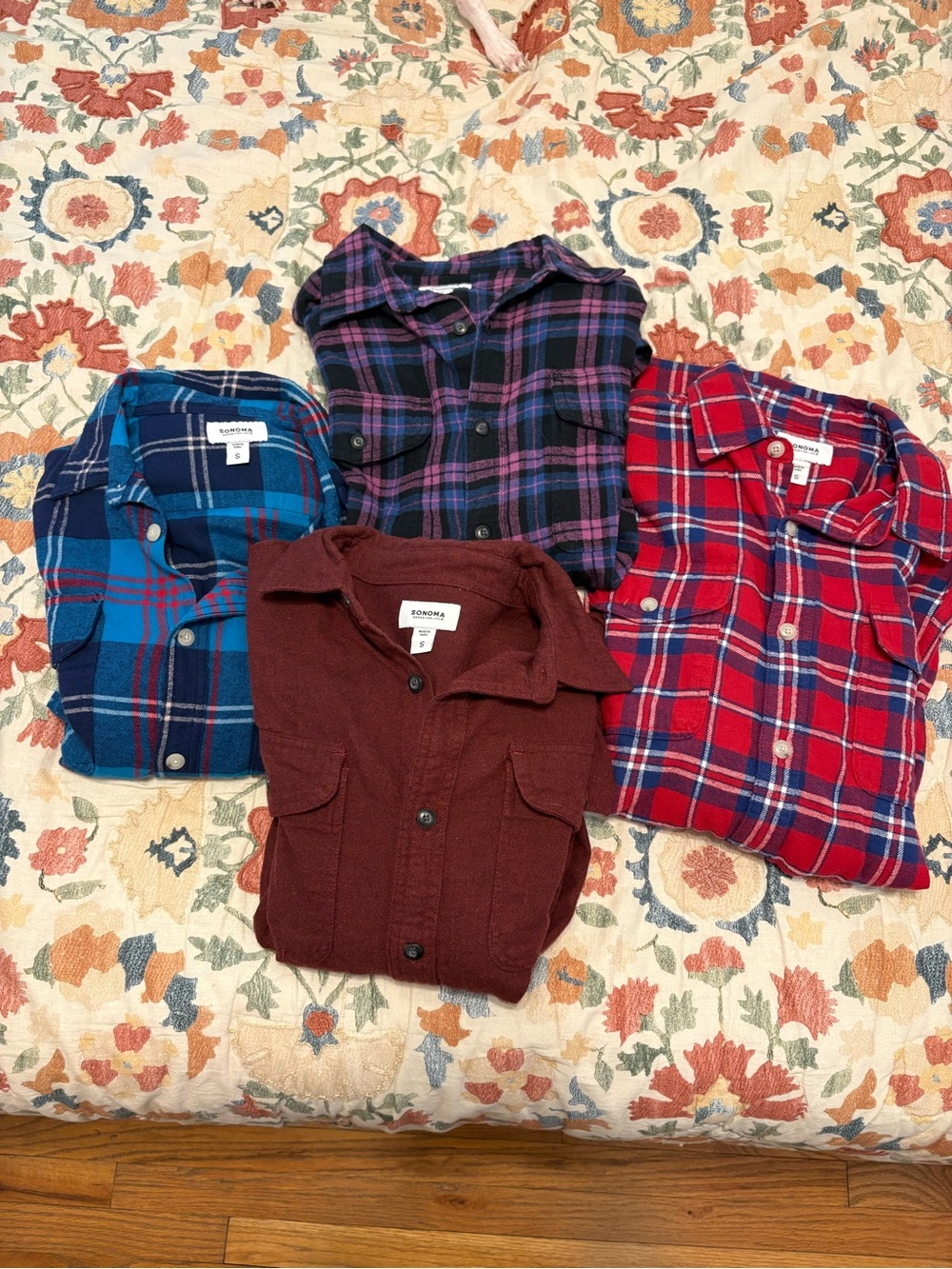Men’s 100% cotton flannels